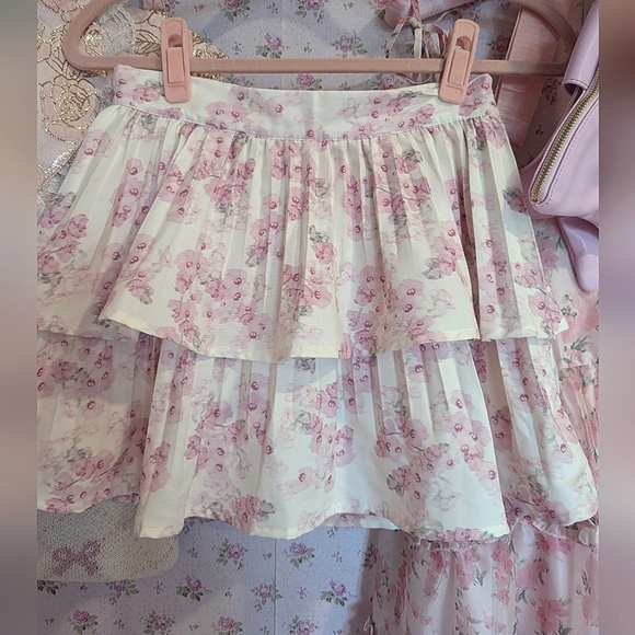 LoveshackFancy Style Floral Skirt - Picture 6 of 6